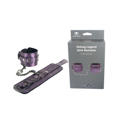 Spartacus Galaxy Legend Locking Wrist Restraints Purple SPU303PU 669729803295 Multiview