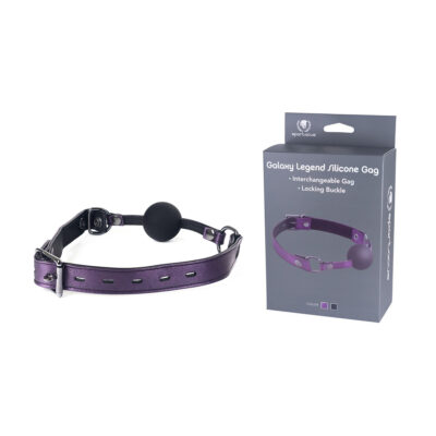 Spartacus Galaxy Legend Silicone Ball Gag Purple SPU302PU 669729803288 Multiview