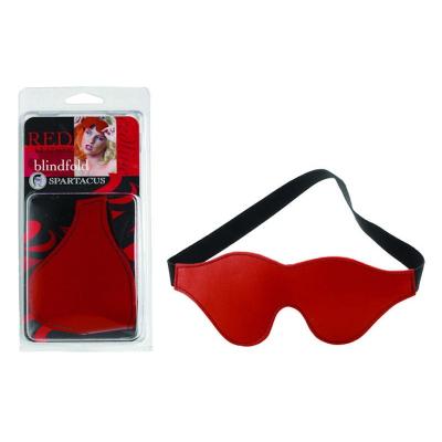 Spartacus Red Leather blindfold classic cut Red BSPL 08M 13R 669729081761 Multiview