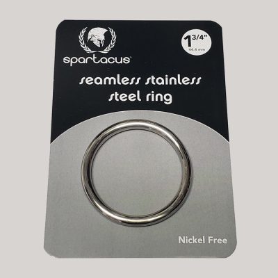 Spartacus Seamless Stainless Steel Cock Ring 44mm Silver BSPR 19 669729002599 Boxview