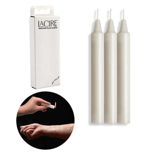 Sportsheets LaCire Drip Pillar Candles White SS05203 646709052034 Multiview