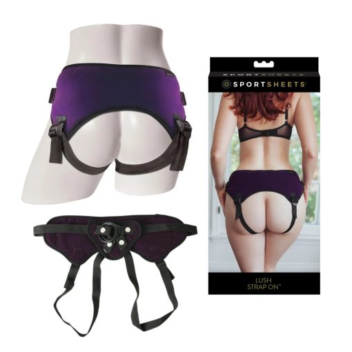 Sportsheets Lush Strap On O Ring Strap On Harness Purple SS69007 646709690076 Multiview
