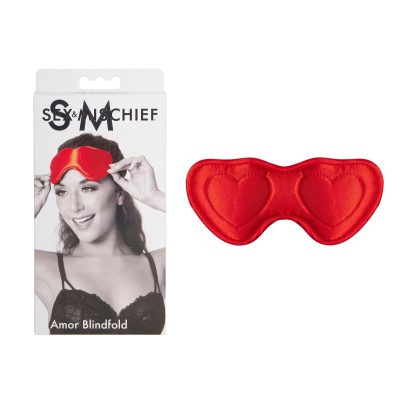 Sportsheets Sex and Mischief Amor Blindfold Red SS10005 646709100056 Multiview