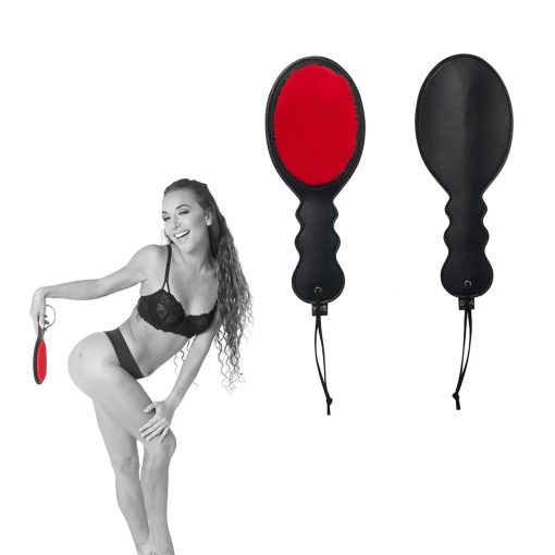 Sportsheets Sex and Mischief Amor Spanking Paddle Red Black SS09903 646709099039 Multiview