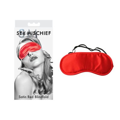 Sportsheets Sex and Mischief Satin Blindfold Red SS10002 646709100025 Multiview