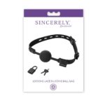 Sportsheets Sincerely Sportsheets Sincerely Midnight Locking Lace Silicone Ball Gag SS52009 646709520090