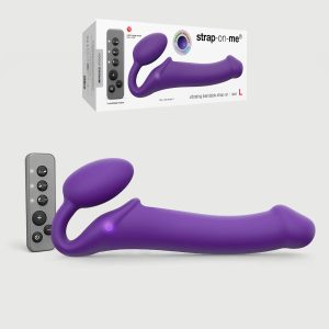 Strap On Me Bendable Vibrating Remote Silicone Strapless Dildo Improved Version Large Purple 6013939 3700436013939 Multiview
