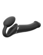 Strap On Me Bendable Vibrating Remote Silicone Strapless Dildo Large Black 6013960 3700436013960 Iso Detail