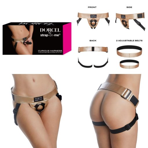 Strap On Me Curious Strap On Harness Gold 6073179 3700436073179 Multiview