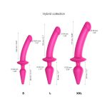 Strap On Me Hybrid Collection Switch Plug In Dildo Semi Realistic Size Details