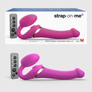 Strap On Me Multi Orgasm Triple Motor Flickering Bendable Strapless Strap On Small Pink 6017425 3700436017425 Multiview