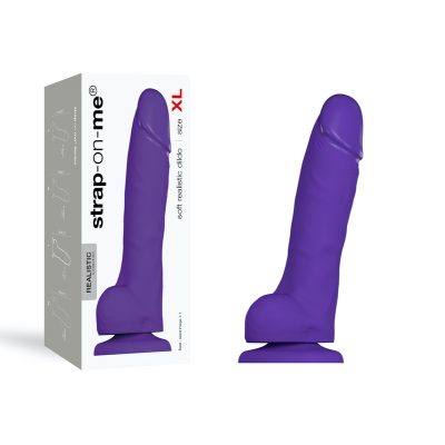 Strap On Me Soft Realistic Dildo with Balls XL Purple 6015926 3700436015926 Multiview