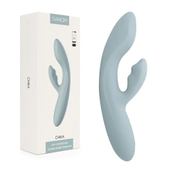 Svakom – “Chika” App-Enabled Flexible Rabbit Vibrator (Turquoise Grey)