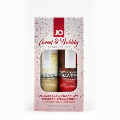 System JO Limited Edition Flavoured Lube 2 Pack Champagne Chocolate Covered Strawberry 2 x 60ml 796494335062 Boxview
