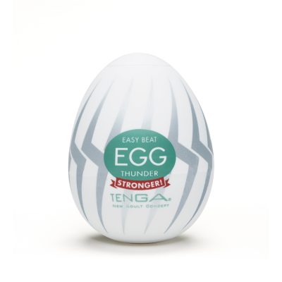 Tenga Easy Beat Egg Stroker Masturbator Thunder 4560220551431 Boxview