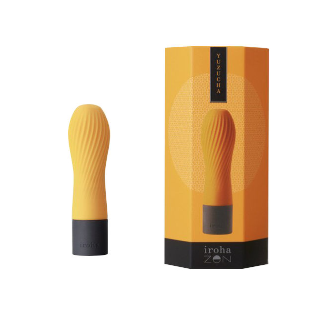 Tenga Iroha Zen Yuzucha Soft Ribbed Vibrator Yellow HMZ03 4560220556023 Multiview
