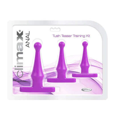 Topco Climax Tush Teaser Anal Training Kit 3 Pc Purple 1070203 051021702039 Boxview