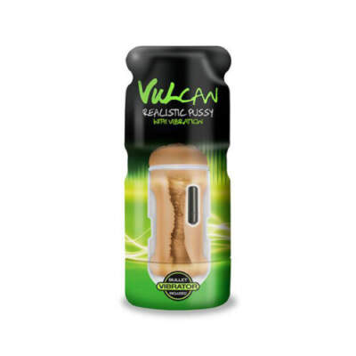 Topco Vulcan Vibrating Realistic Pussy Mocha Tan-Flesh 1600394-788866003945