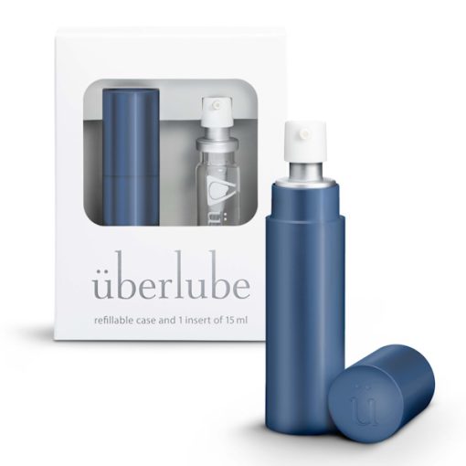 Uberlube Good to Go Travel Case and 15ml Uberlube Silicone Lubricant Dark Blue UBER15BL 851674003275 Multiview