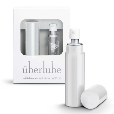 Uberlube Good to Go Travel Case and 15ml Uberlube Silicone Lubricant White UBER15W 851674003299 Multiview