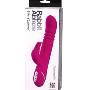 Vibe Couture Rabbit Ablaze Thrusting Warming Rabbit Vibrator Pink C0203E7CPGMX 6946689012221 Boxview