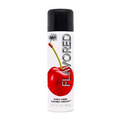 WET Flavored Flavoured Poppn Cherry Water based Lubricant 89ml 21506 716222215060