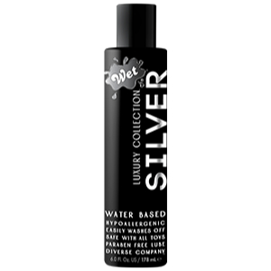 WET Luxury Collection Silver Waterbased Lubricant 178ml 27112 716222271127 Boxview