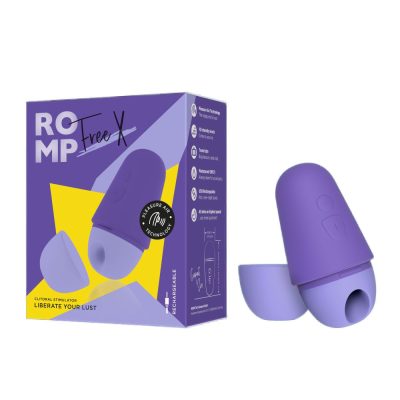 WOWTech ROMP Free X Pleasure Air Clitoral Stimulator Purple RPGG2 4251460623599 Multiview