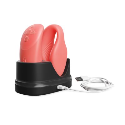 We Vibe Chorus App Enabled Couples Vibrator Crave Coral SNHR3SGA 4251460616348 Charger Detail