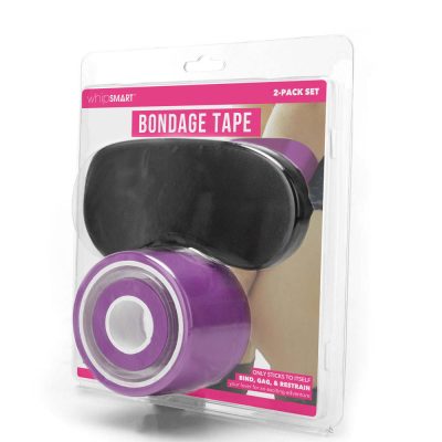 Whipsmart Bondage Tape with Bonus Eyemask Purple WS1060PUR 848416012176 Boxview