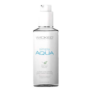 Wicked Simply Aqua Waterbased Lubricant 70ml 713079911022 Boxview