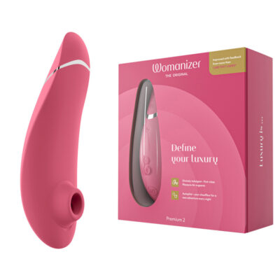 Womanizer Premium 2 Pleasure Air Clitoral Stimulator Raspberry Pink 4251460615556 Multiview