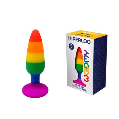 Wooomy Hiperloo Rainbow Silicone Butt Plug Small Rainbow 21060 8433345210605 Multiview
