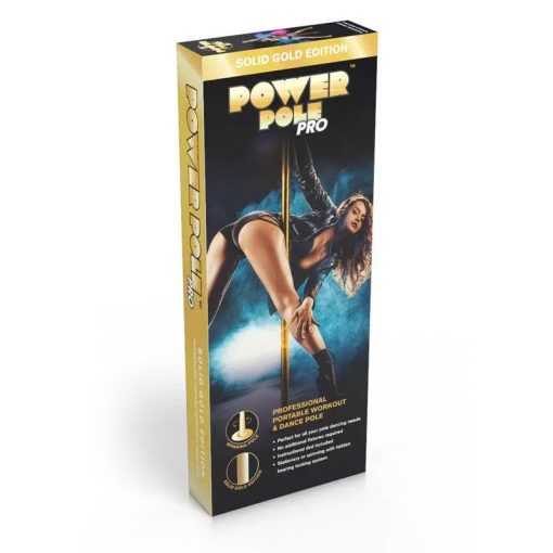 XGen Power Pole Pro Gold Edition Spinning Dance Pole Stripper Pole Gold PO110 848416006724 Boxview