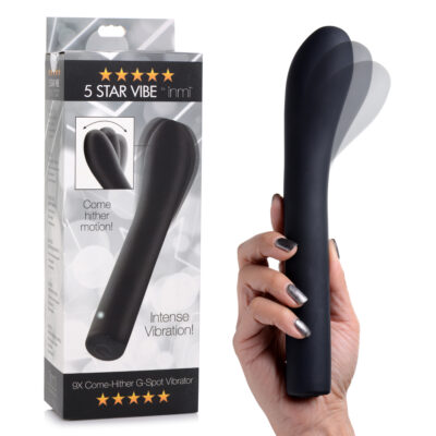 XR Brands Inmi 9x Come Hither G Spot Vibrator Black AG683BLK 848518042835 Multiview