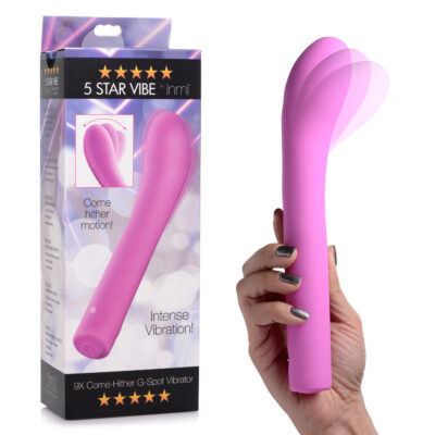 XR Brands Inmi 9x Come Hither G Spot Vibrator Pink AG683PNK 848518042842 Multiview