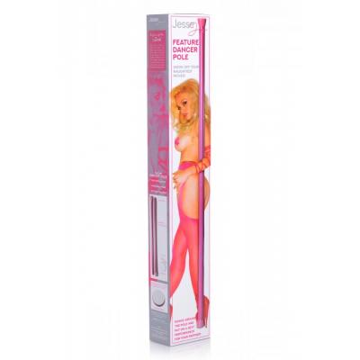 XR Brands Jesse Jane Feature Dancer Pole Pink JJ114 848518035530 Boxview