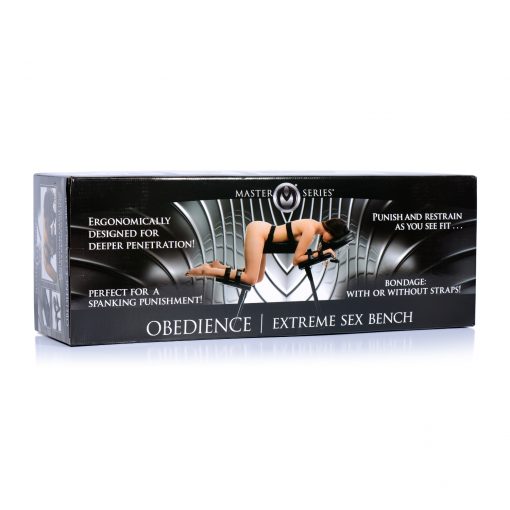 XR Brands Master Series Obedience Extreme Sex Bench with Restraint Straps Black AF514 848518028594 Boxview
