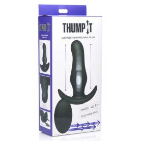 XR Brands Thump It Thumping Wireless Remote P Spot Anal Plug Black AF914 848518032065 Boxview