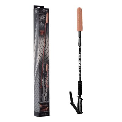 XR Brands Master Series Dick Stick Extendable Dildo Stick Black Light Flesh AF565 848518029119 Multiview
