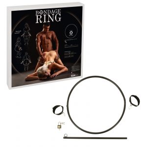 You2Toys Bondage Ring with Cuffs and Lock Black 0538523 4024144100873 Multiview