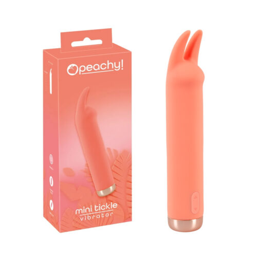 You2Toys Peachy Mini Rechargeable Rabbit Ears Clitoral Vibrator Orange 05533520000 4024144128037 Multiview