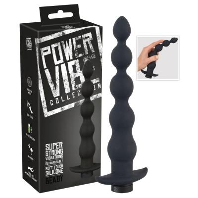 You2Toys Power Vibe Rechargeable Vibrating Anal Beads Black 0592188 4024144602629
