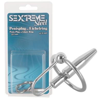 You2Toys Sextreme 2 inch Urethral Plug with Glans Ring 0522937 4024144532070
