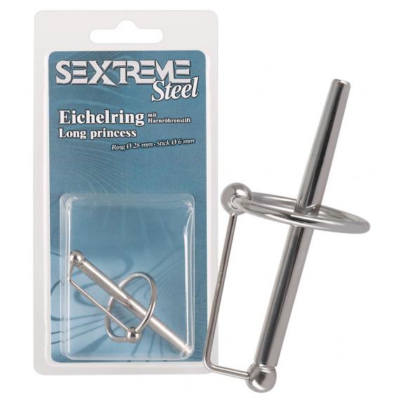 You2Toys Sextreme 3 inch urethral sound with glans ring 0507814 4024144511143