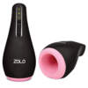 Zolo Heatstroke Warming Tip Stroker Masturbator Black Pink ZO6029 848416005253 Detail
