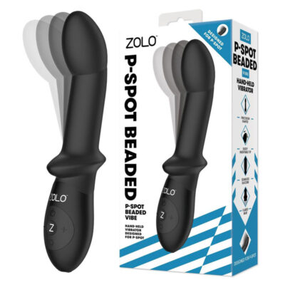 Zolo Rechargeable P Spot Beaded Vibrator Black ZO6045 848416006304 Multiview