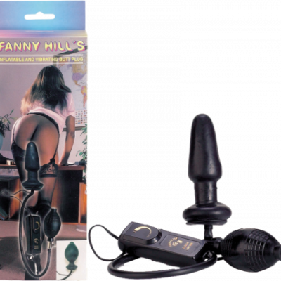 7199PMB-BX - Fanny Hills Inflatable Butt Plug (Black) - 4890888071997