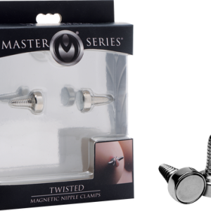 Twisted Magnetic Nipple Clamps (Silver) - AE825 - 848518023506