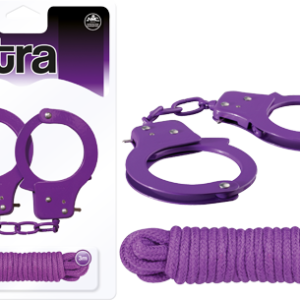 FNF050A000-022 - Metal Cuffs & Love Rope Kit Set (Lavender) - 4892503141788